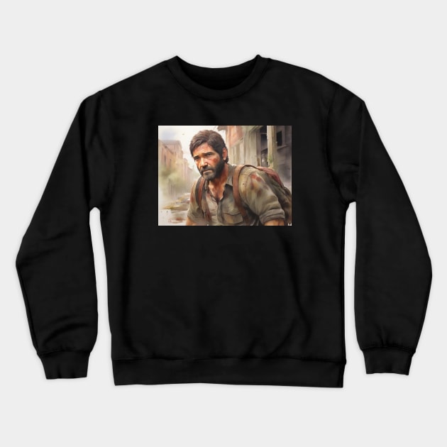 The Last of Us - Joel fan art Crewneck Sweatshirt by Buff Geeks Art